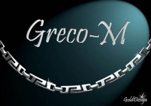 Greco M - náramek rhodium